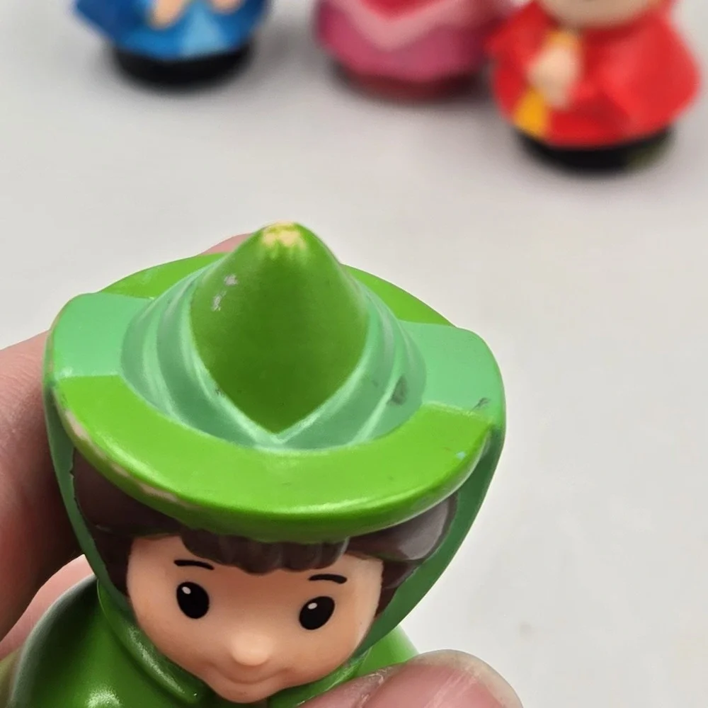 Fisher Price Little People Disney Sleeping Beauty Aurora Fairy Godmothers Lot 4
